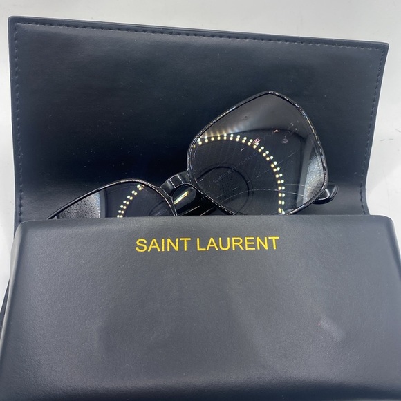 Saint Laurent Monogram Sunglasses SLM50 Black Frame and Gray Gradient Lenses - Picture 10 of 10